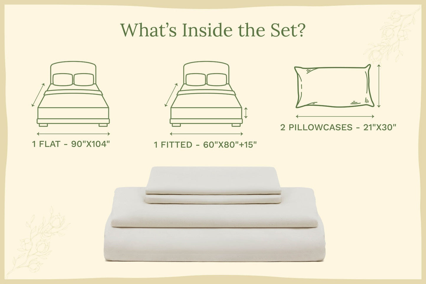 Organic Sateen Bed Sheets Set