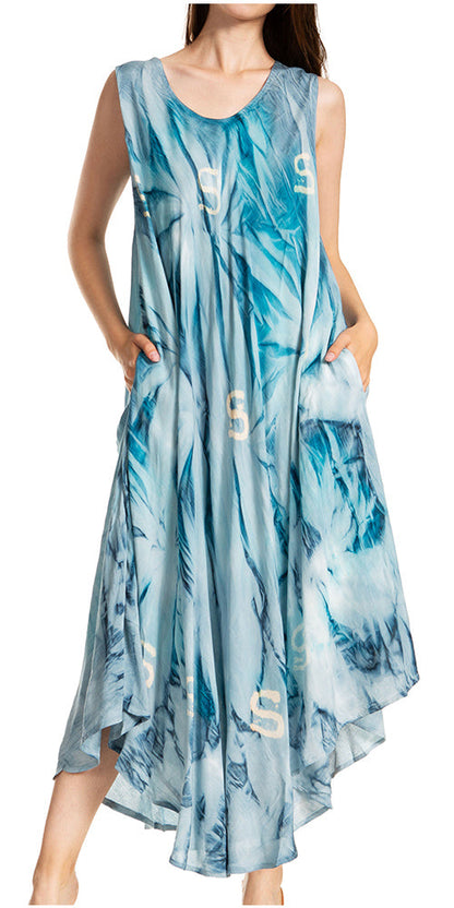 Sakkas Starlight Caftan Tank Dress / Cover Up