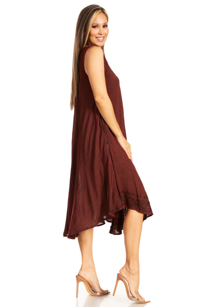 Sakkas Everyday Essentials Caftan Tank Dress / Cover Up