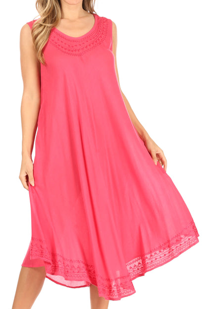 Sakkas Everyday Essentials Caftan Tank Dress / Cover Up