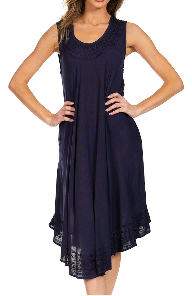 Sakkas Everyday Essentials Caftan Tank Dress / Cover Up
