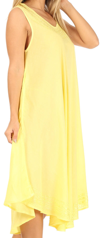 Sakkas Everyday Essentials Caftan Tank Dress / Cover Up