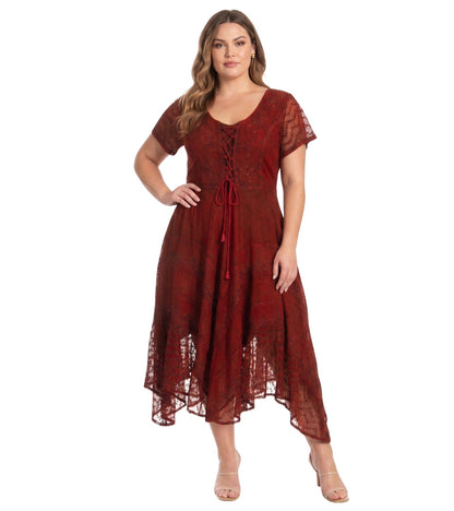 Sakkas Marigold Embroidered Fairy Dress