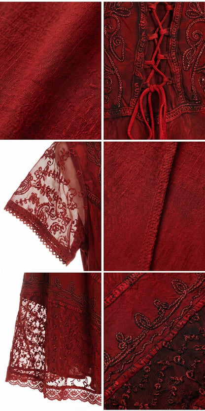 Sakkas Marigold Embroidered Fairy Dress