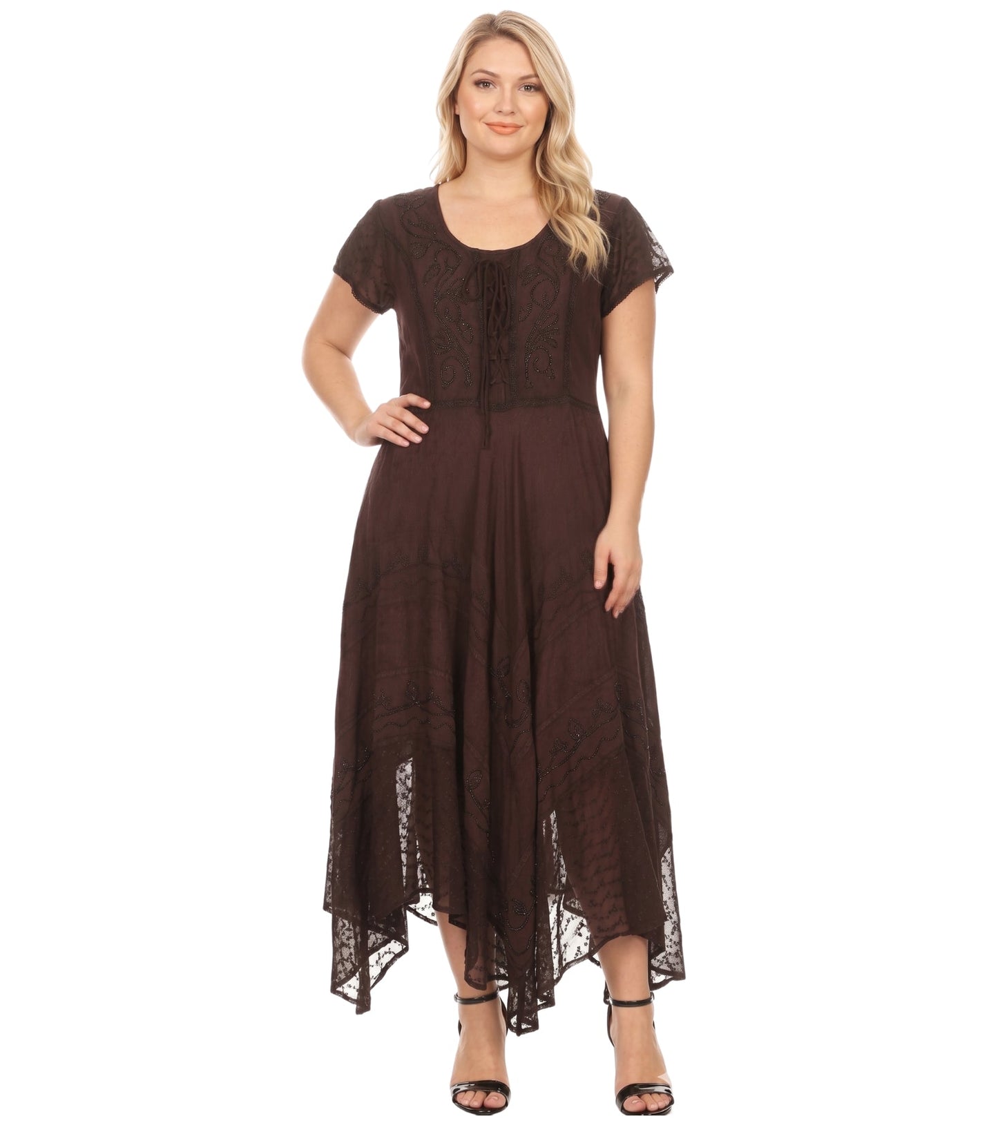 Sakkas Marigold Embroidered Fairy Dress