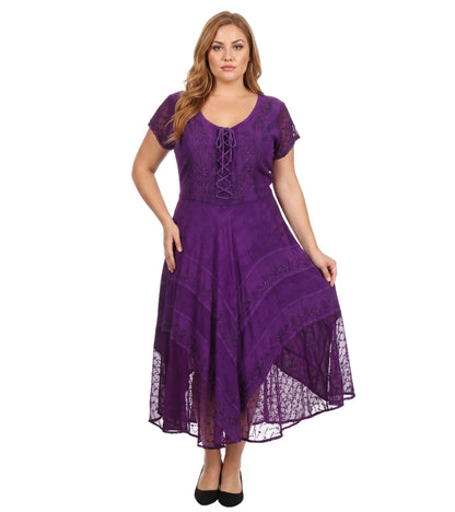 Sakkas Marigold Embroidered Fairy Dress