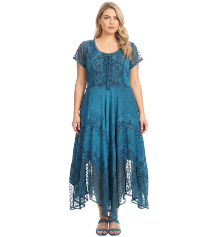 Sakkas Marigold Embroidered Fairy Dress