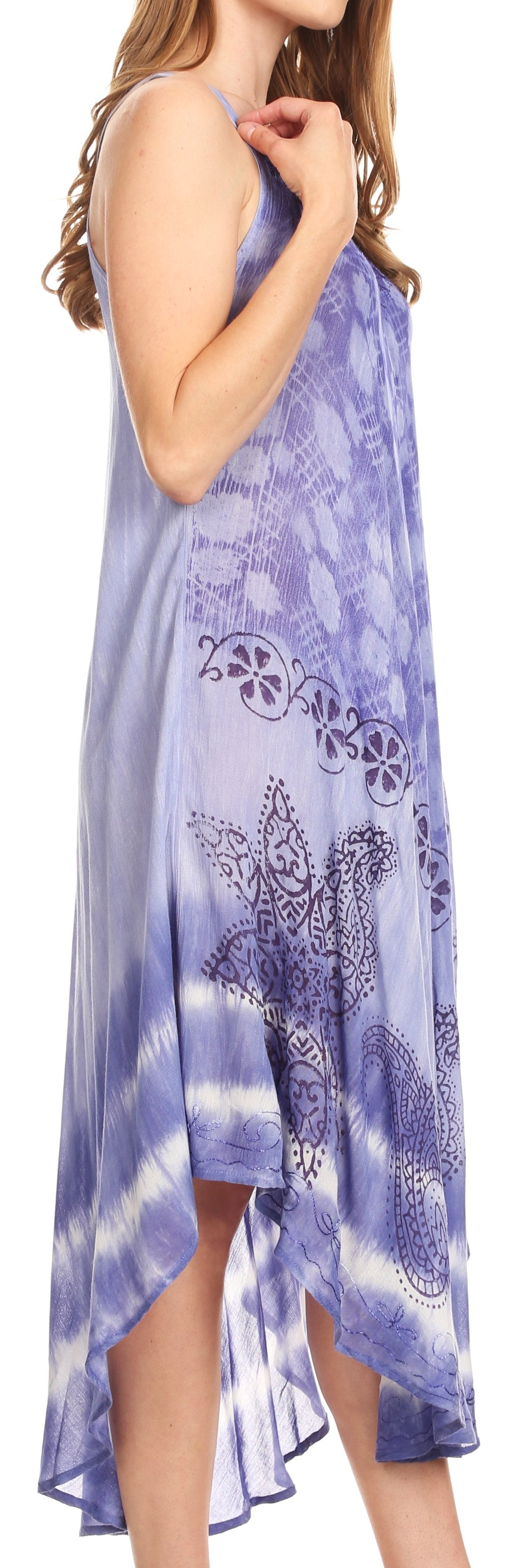 Sakkas Nila Women's Double Spaghetti Strap V-neck Casual Maxi Long Summer Dress