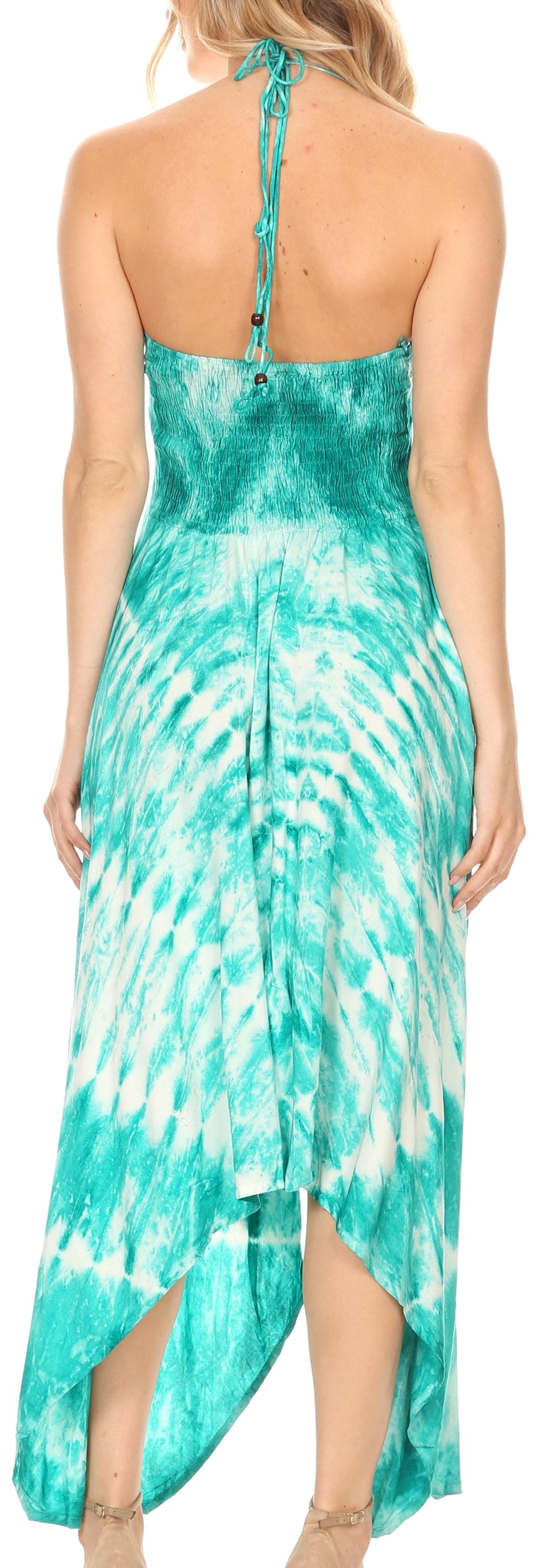 Sakkas Sol Women's Sleeveless Spaghetti Strap V-neck Maxi Summer Casual Dress Boho