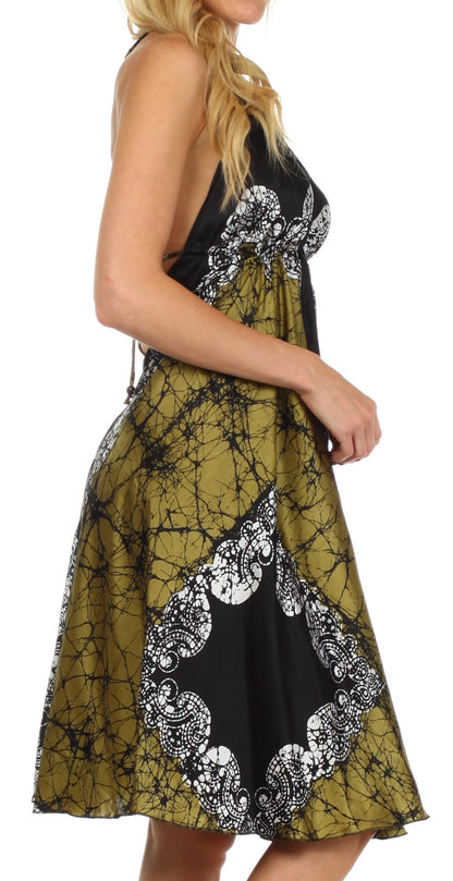 Sakkas Isis Silky Halter Dress