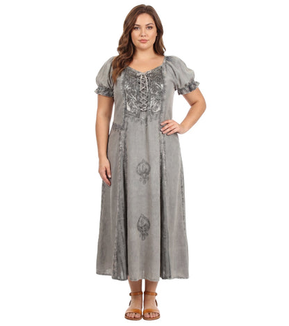 Sakkas Bridget Embroidered Renaissance Dress