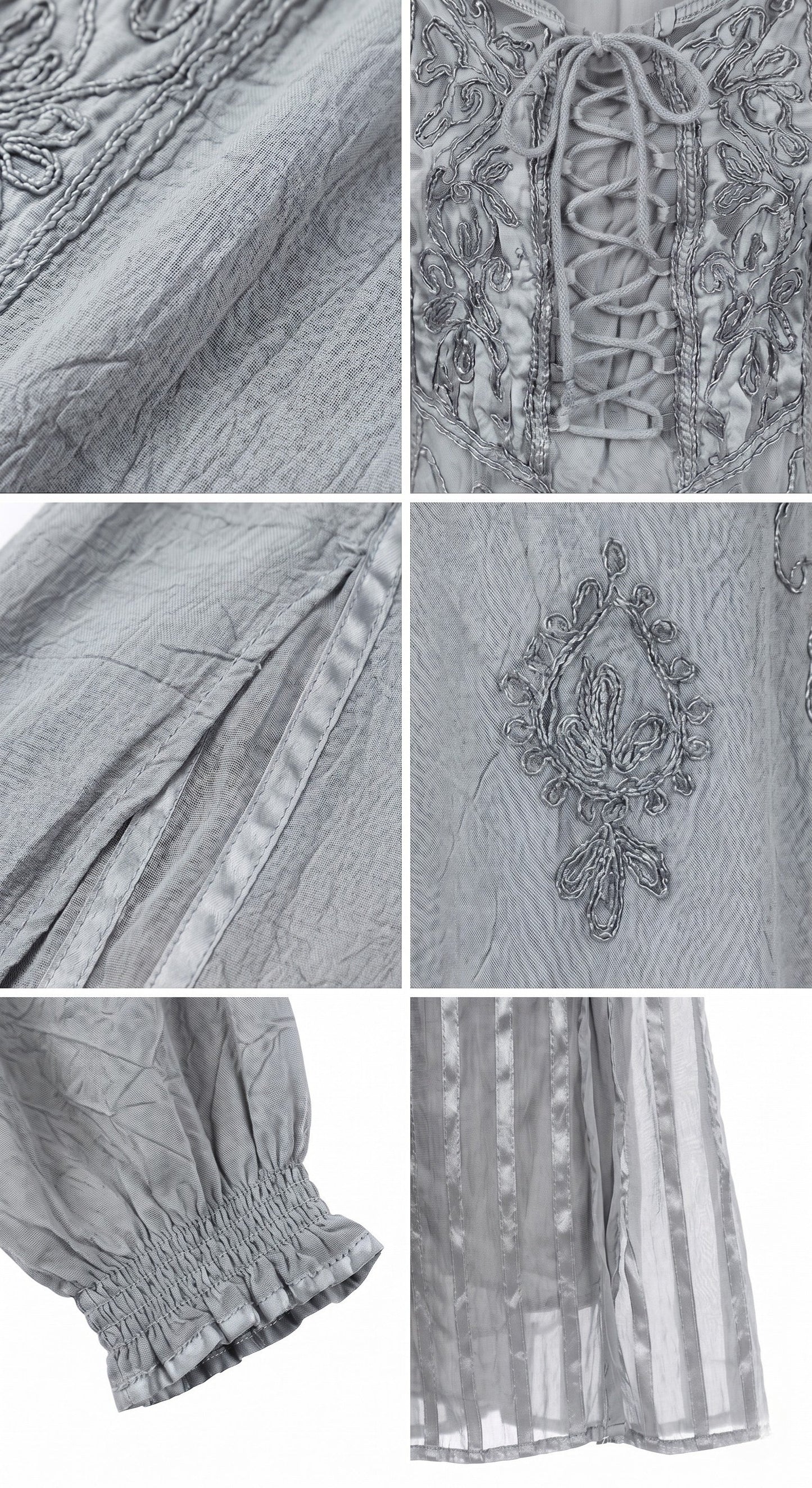 Sakkas Bridget Embroidered Renaissance Dress