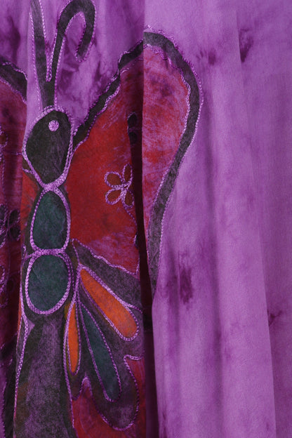 Sakkas Butterfly Tie Dye Tank Sheath Caftan Mid Length Dress