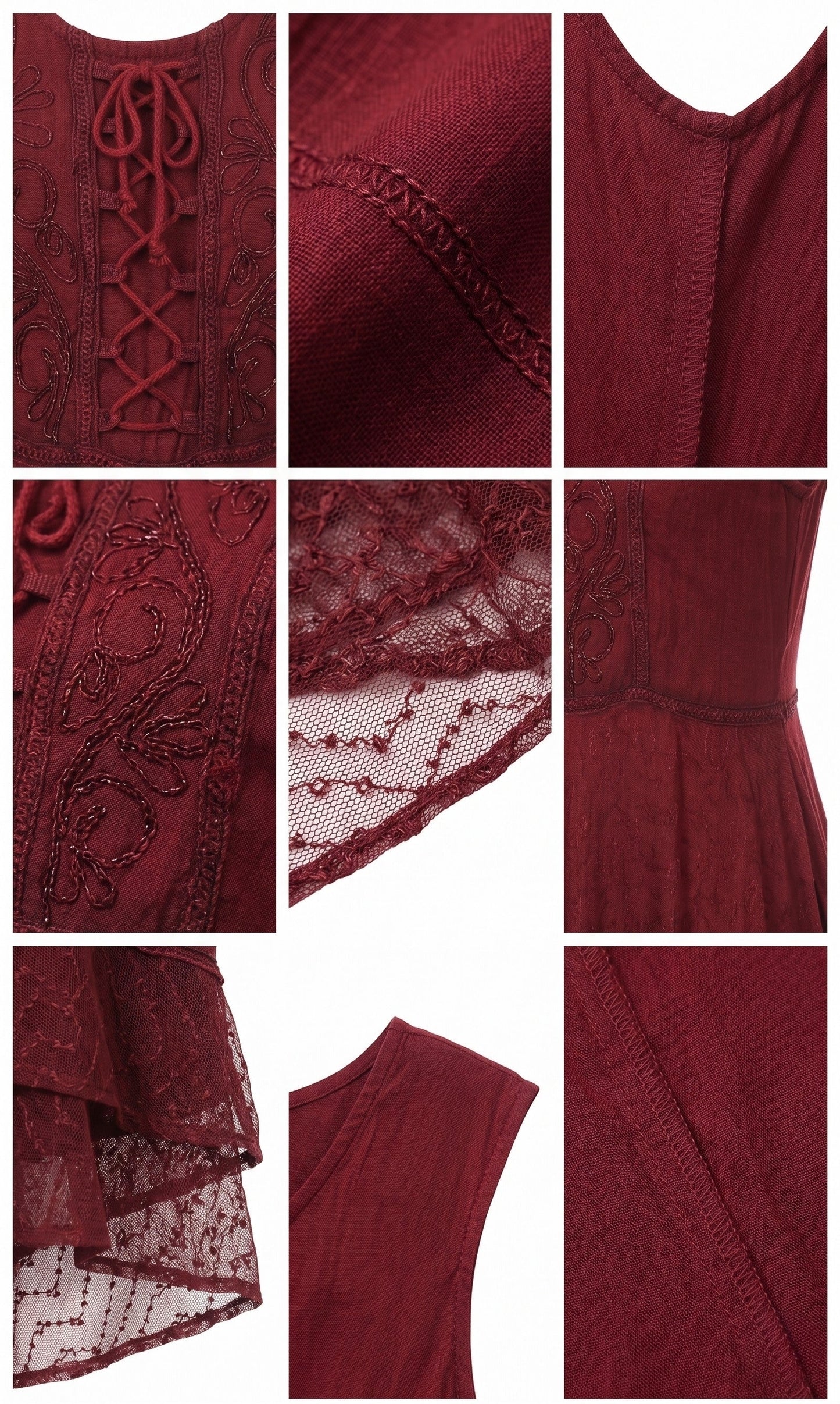 Sakkas Kevina Stonewashed Rayon Embroidered Dress