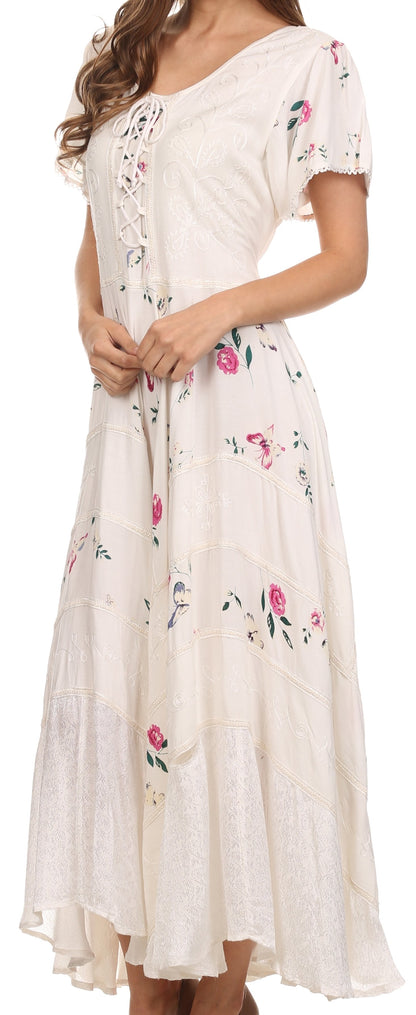 Sakkas Calliope Corset Style Dress
