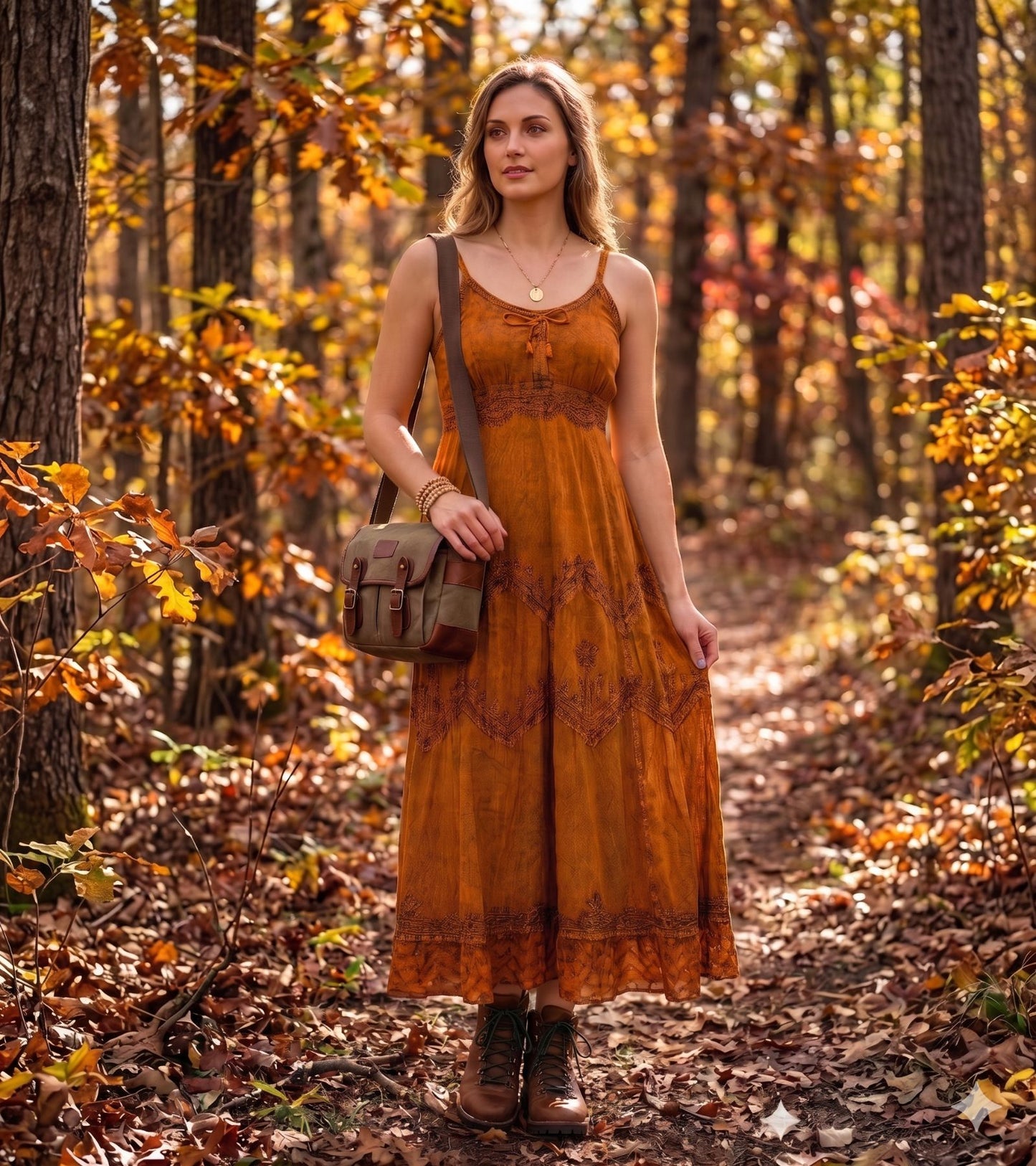 Sakkas Stonewashed Rayon Embroidered Adjustable Spaghetti Straps Long Dress