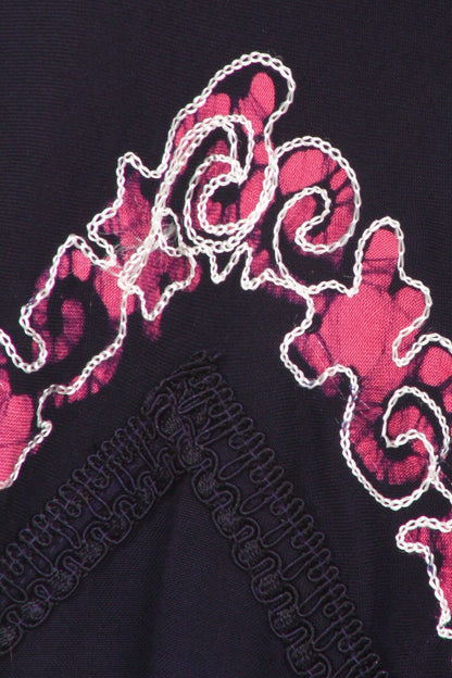 Sakkas Luna Batik Embroidered Adjustable Spaghetti Strap Dress