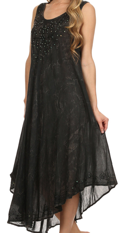 Sakkas Mariko Stonewashed Caftan Dress / Cover Up