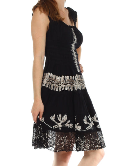 Olivia Gypsy Boho Peasant Batik Dress