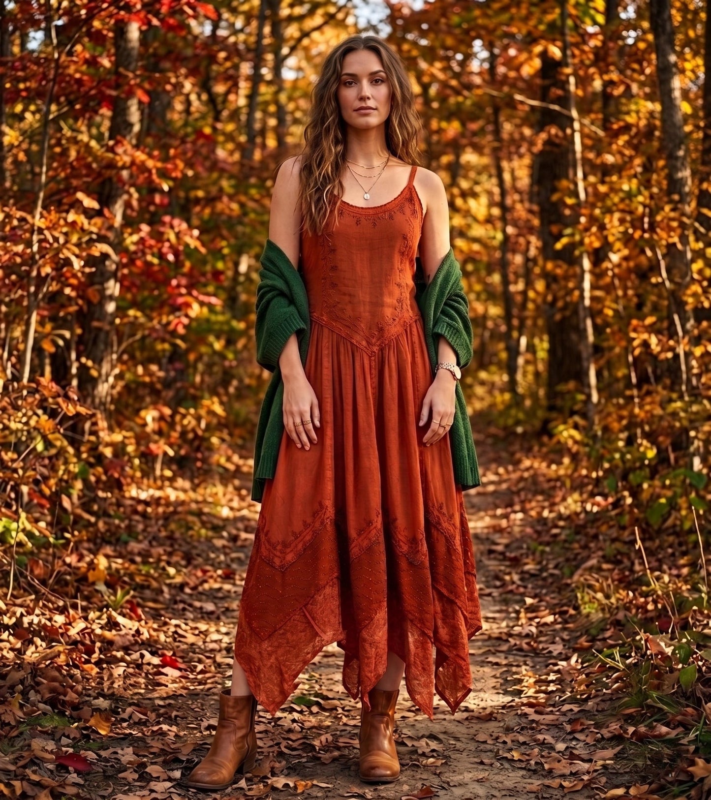 Sakkas Rayon Embroidered Stonewashed Adjustable Spaghetti Straps Long Dress