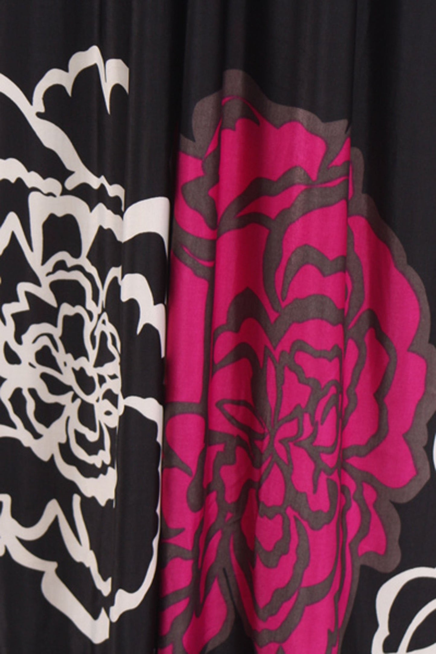 Sakkas Big Flower Graphic Print V-neck Cap Sleeve Empire Waist Long Dress