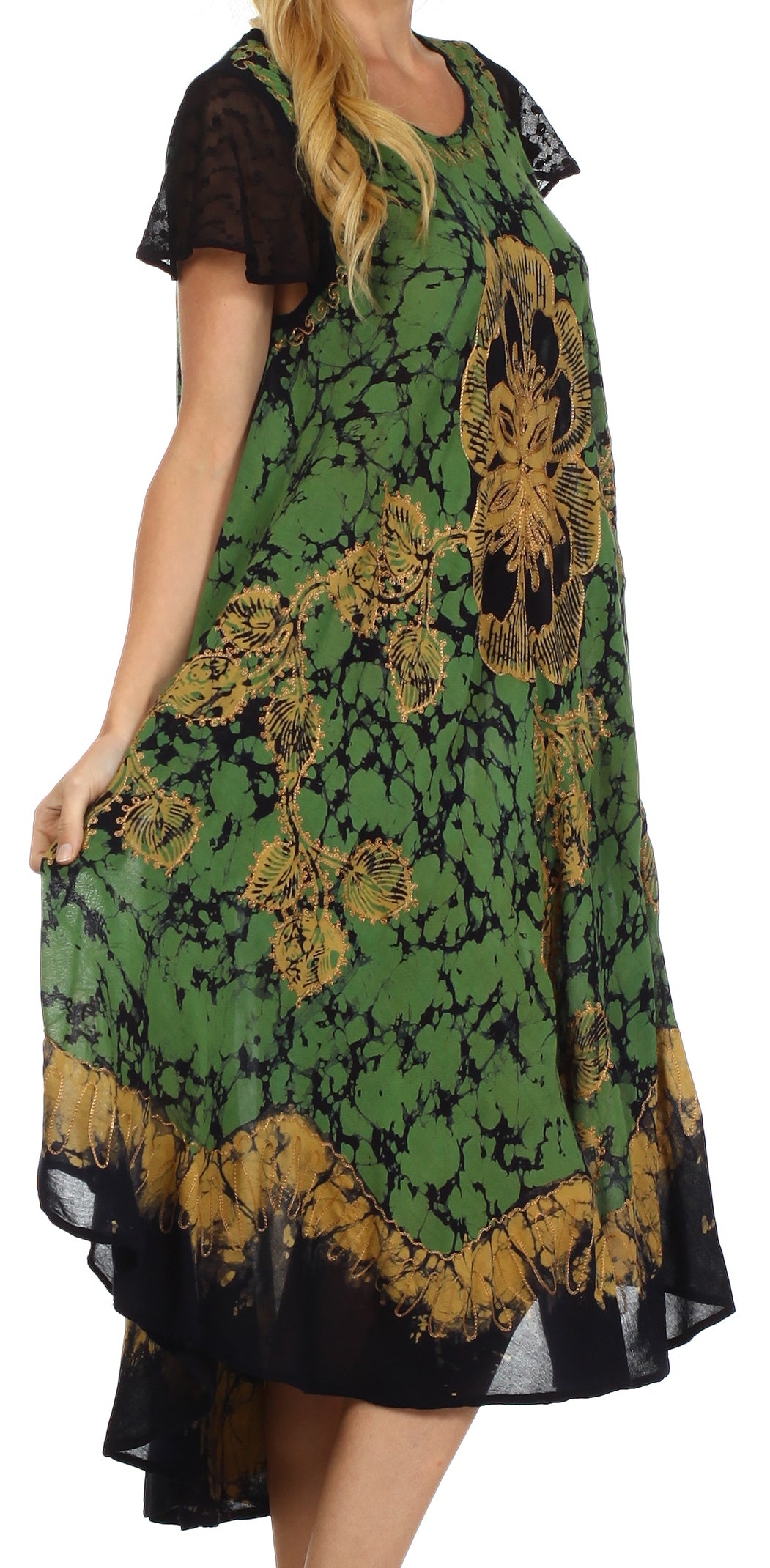 Sakkas Aloha Floral Caftan Dress
