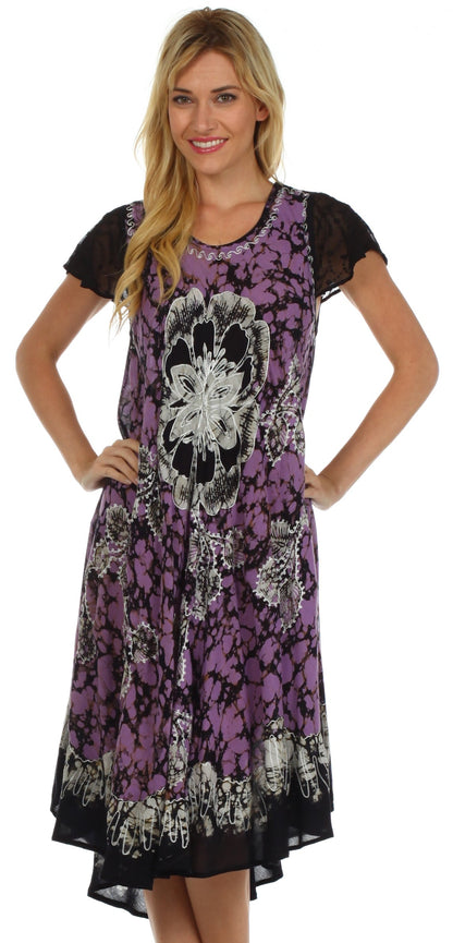 Sakkas Aloha Floral Caftan Dress