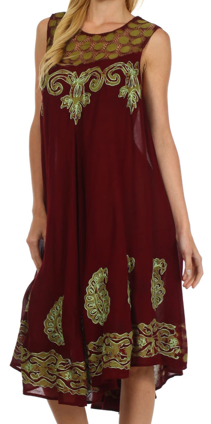 Sakkas Zayna Embroidered Caftan Dress