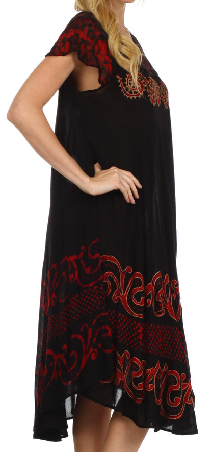 Sakkas Calista Embroidered Caftan Dress