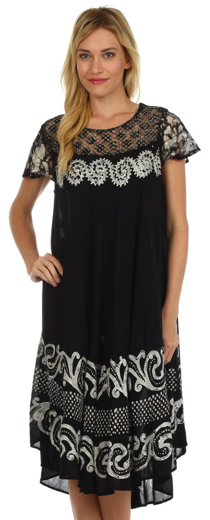 Sakkas Calista Embroidered Caftan Dress