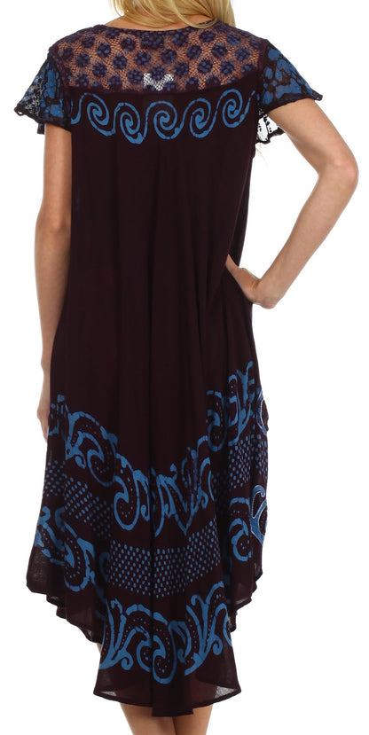 Sakkas Calista Embroidered Caftan Dress