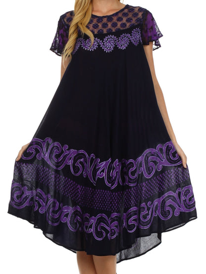 Sakkas Calista Embroidered Caftan Dress