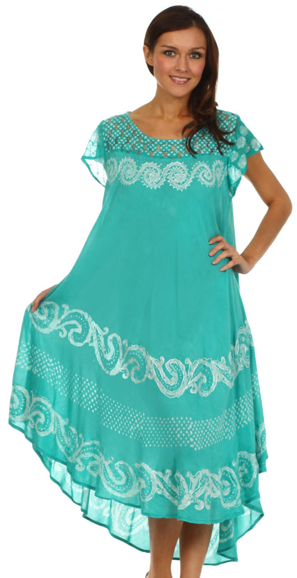 Sakkas Calista Embroidered Caftan Dress