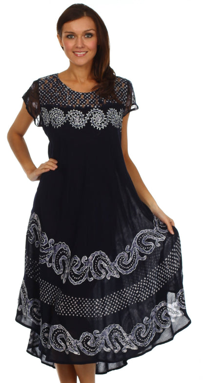 Sakkas Calista Embroidered Caftan Dress