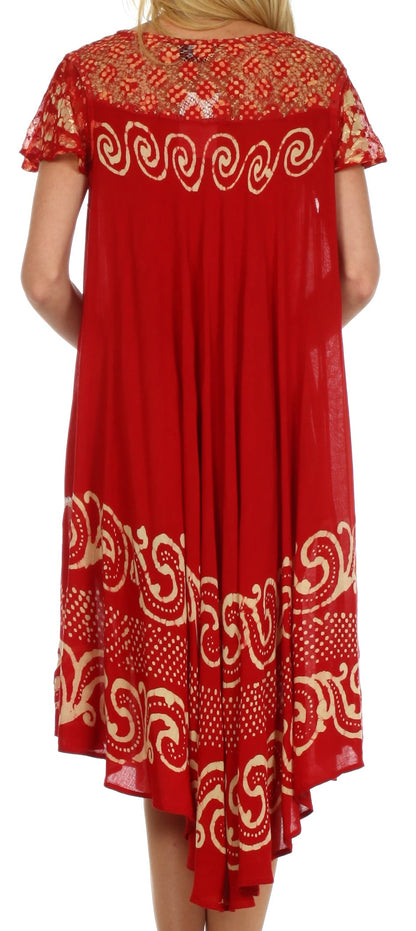 Sakkas Calista Embroidered Caftan Dress