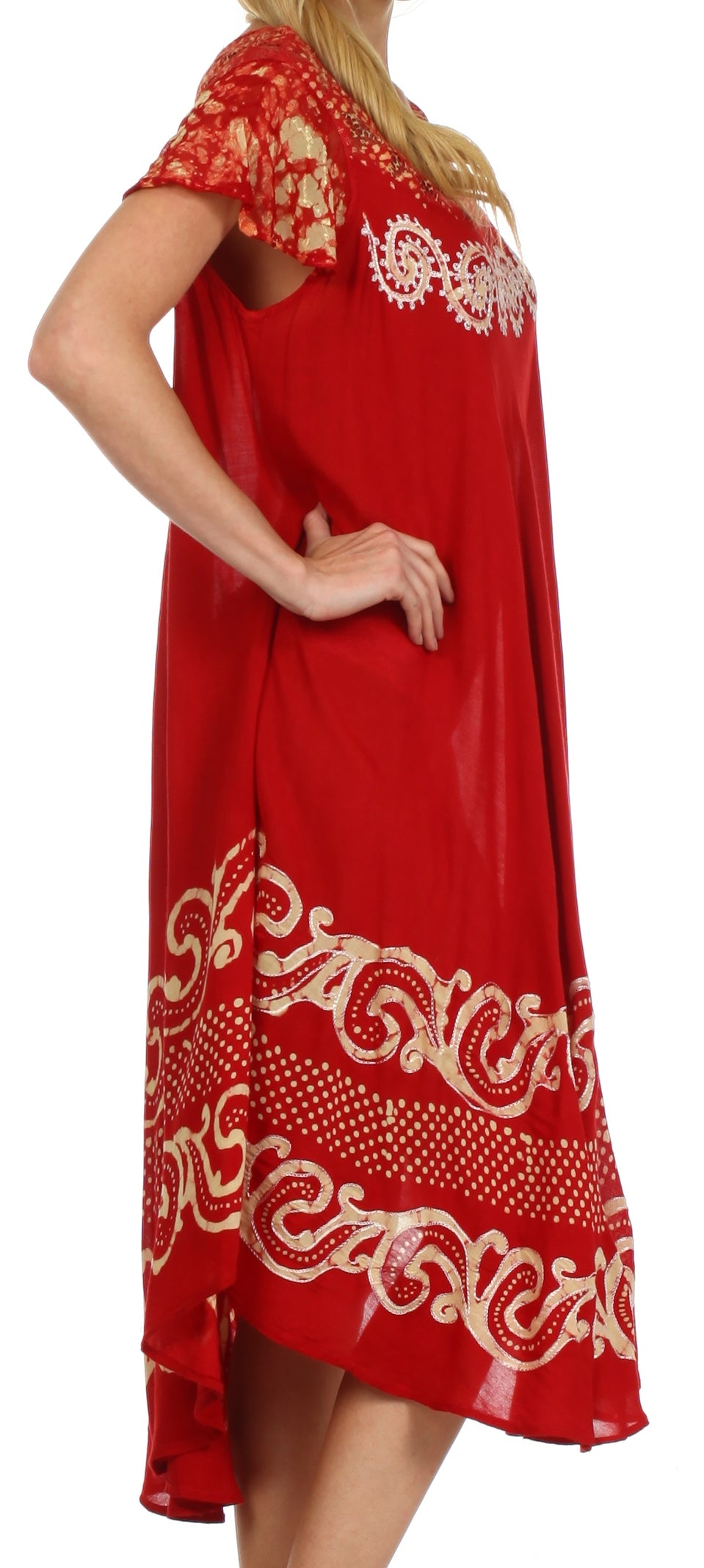 Sakkas Calista Embroidered Caftan Dress