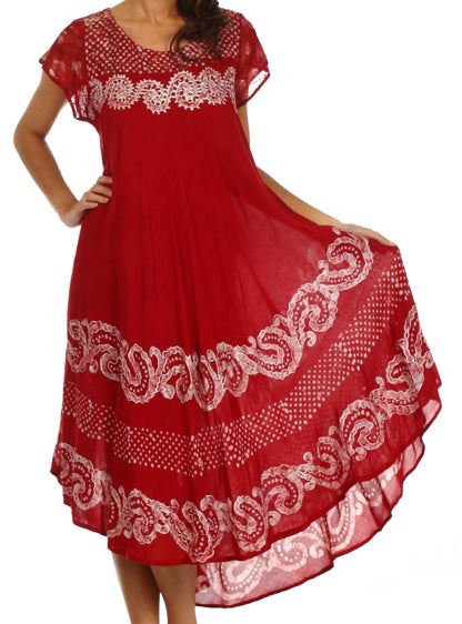 Sakkas Calista Embroidered Caftan Dress