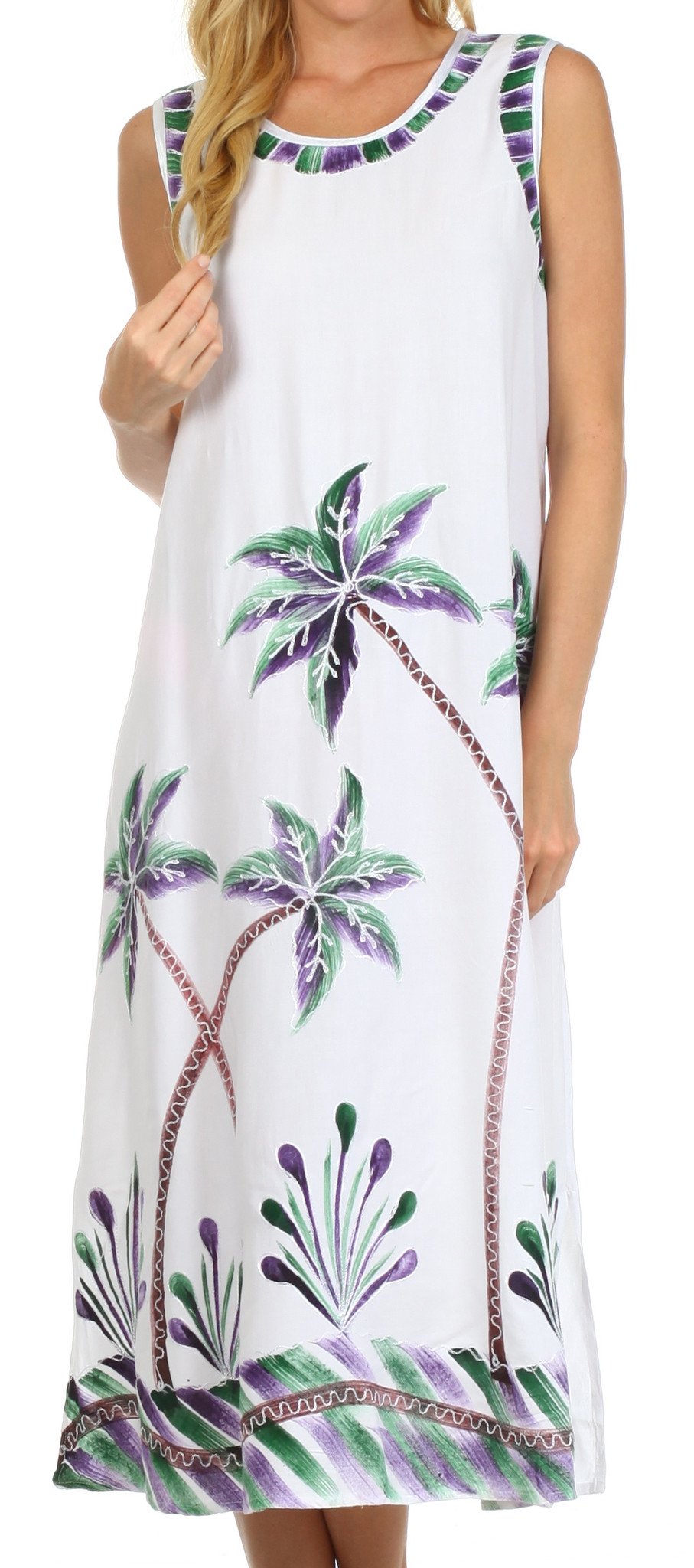 Sakkas Bali Palm Tank Dress