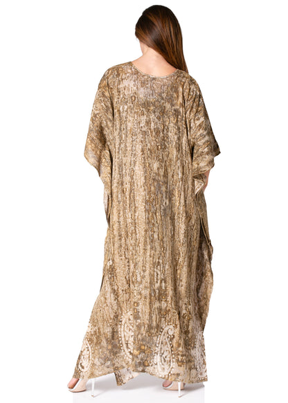 Sakkas Tacy Women's Boho Summer Maxi Dress for Casual or Lounge Wear