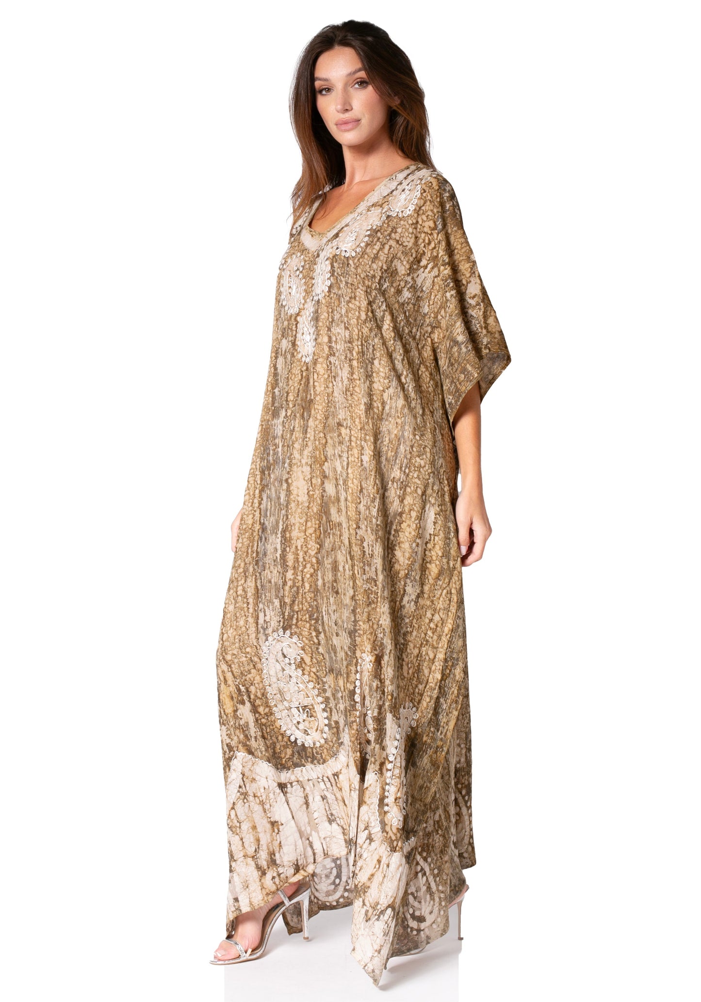 Sakkas Tacy Women's Boho Summer Maxi Dress for Casual or Lounge Wear
