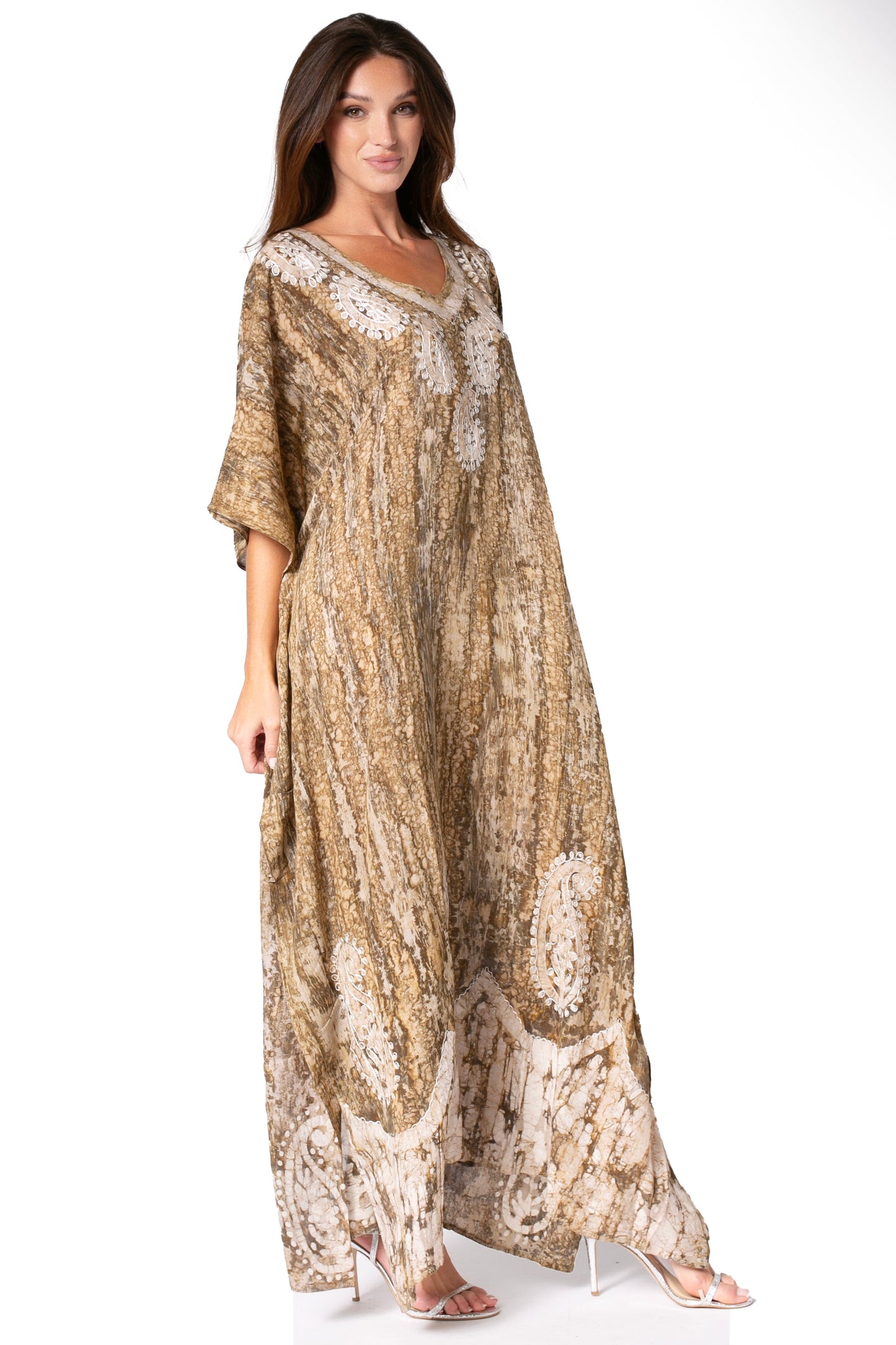 Sakkas Tacy Women's Boho Summer Maxi Dress for Casual or Lounge Wear