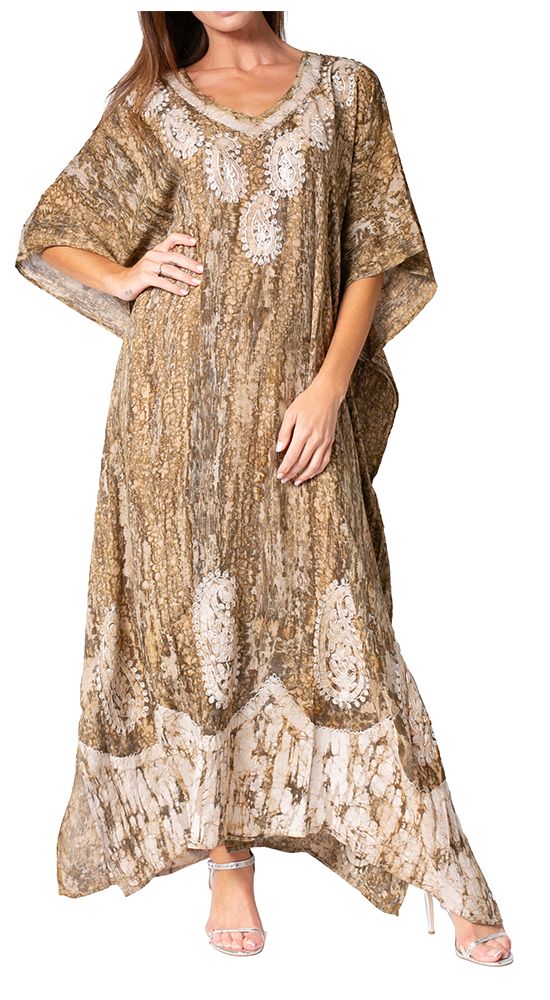 Sakkas Tacy Women's Boho Summer Maxi Dress for Casual or Lounge Wear