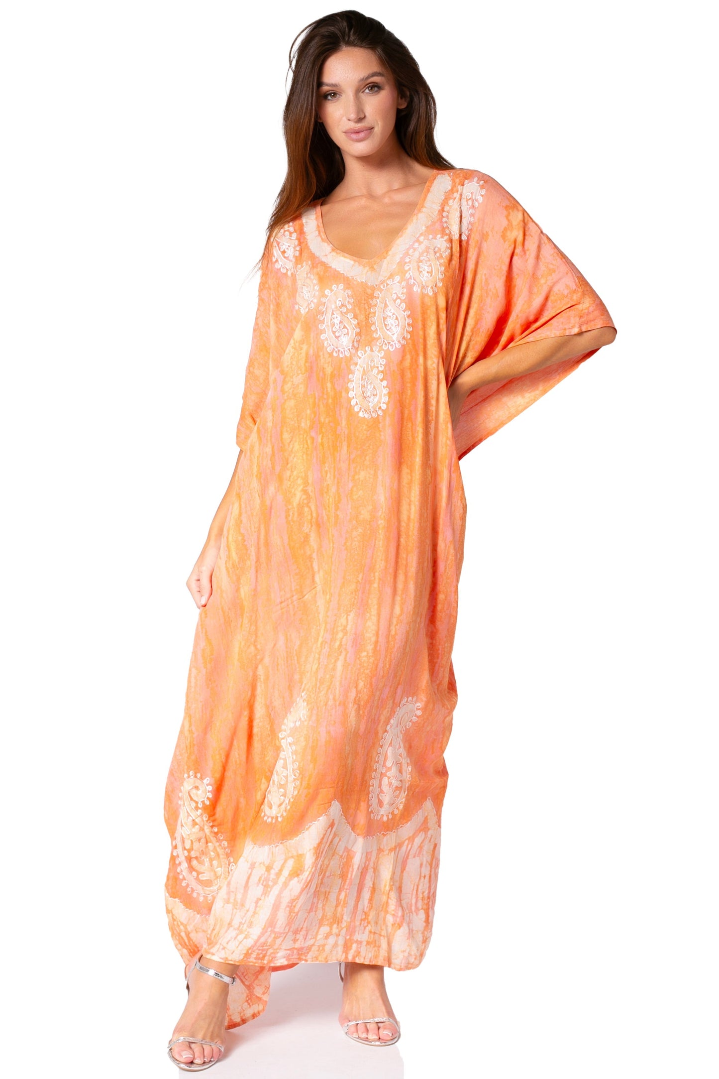 Sakkas Tacy Women's Boho Summer Maxi Dress for Casual or Lounge Wear