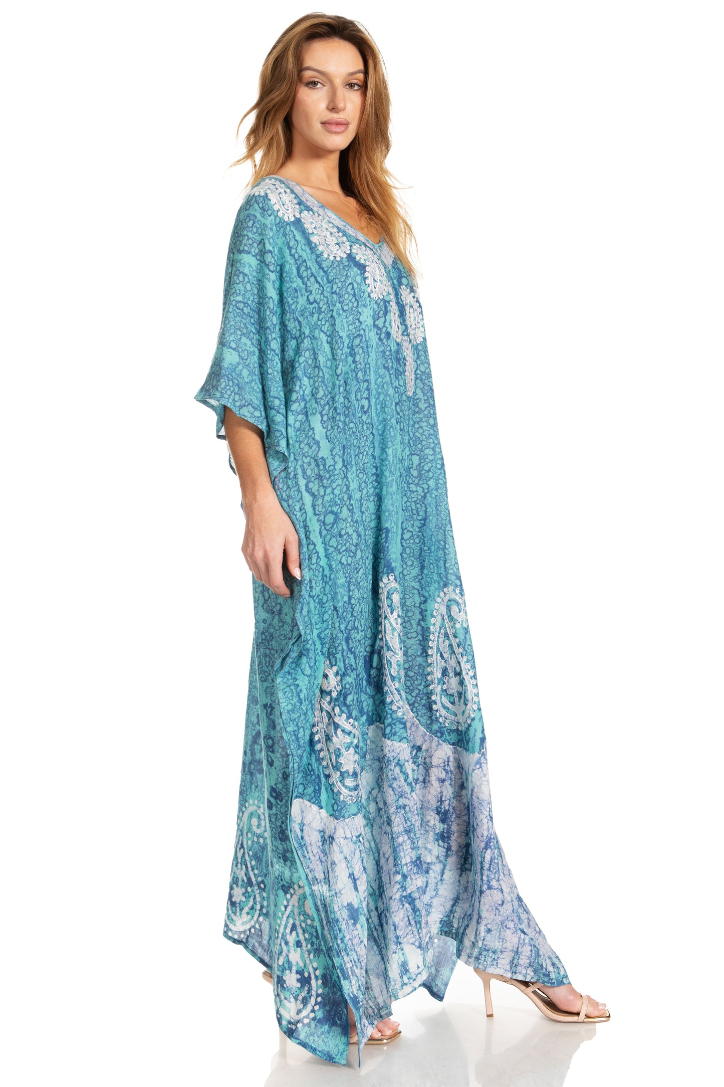 Sakkas Tacy Women's Boho Summer Maxi Dress for Casual or Lounge Wear