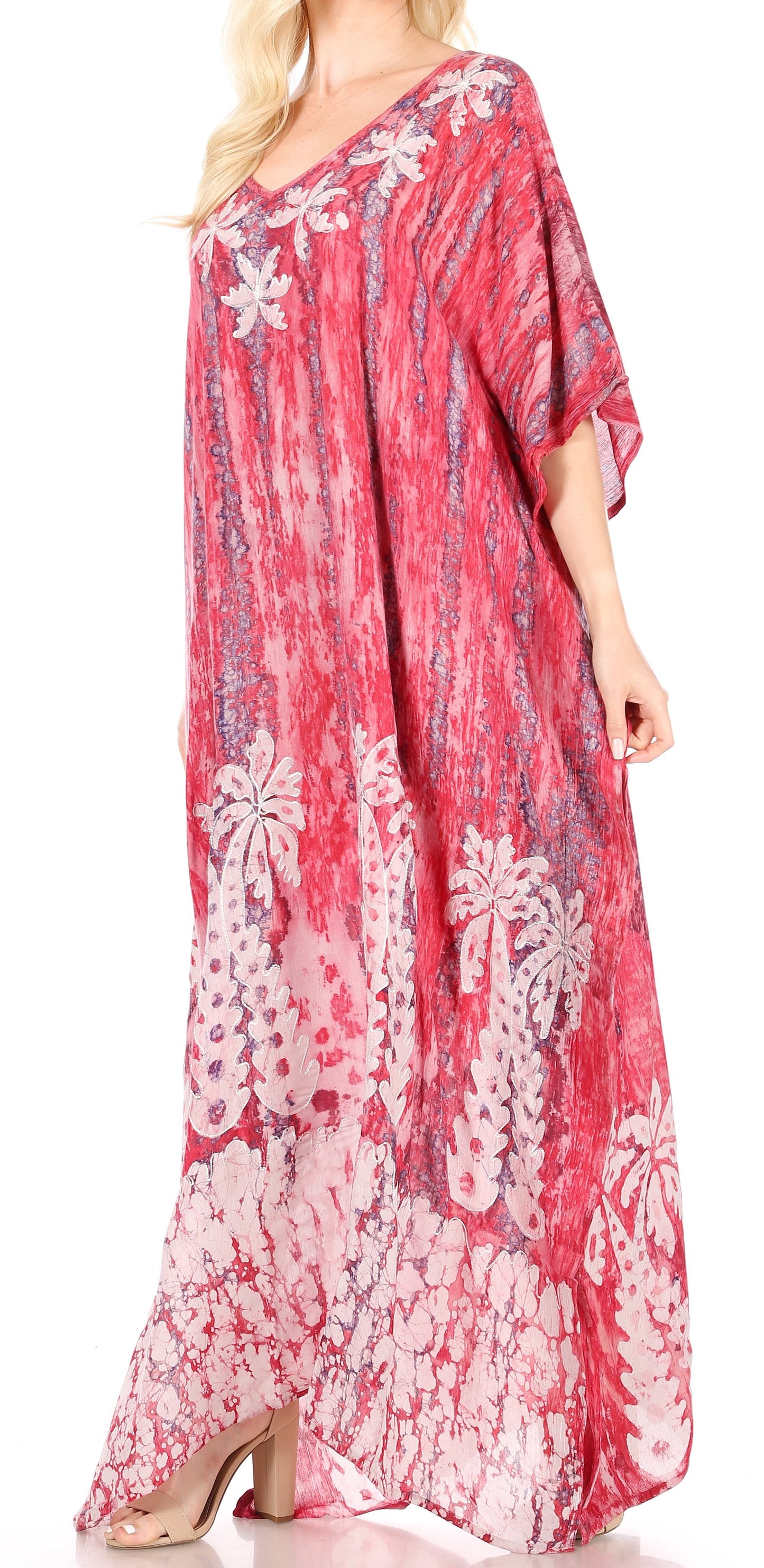 Sakkas Tacy Women's Boho Summer Maxi Dress for Casual or Lounge Wear