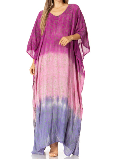 Sakkas Tacy Women's Boho Summer Maxi Dress for Casual or Lounge Wear