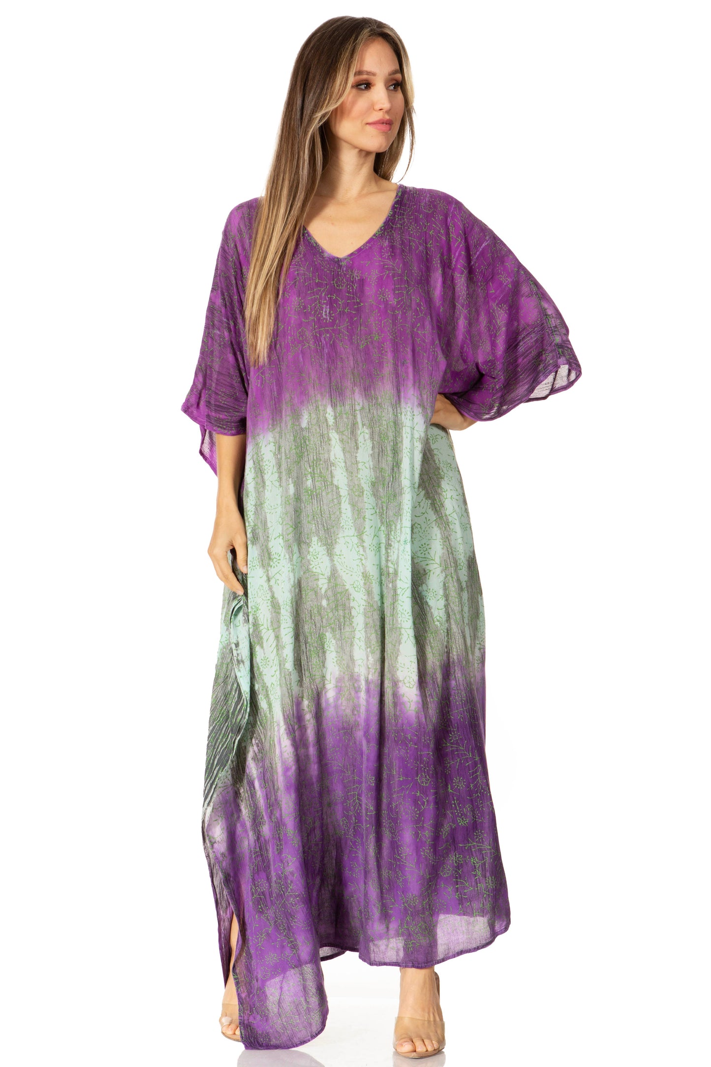 Sakkas Tacy Women's Boho Summer Maxi Dress for Casual or Lounge Wear