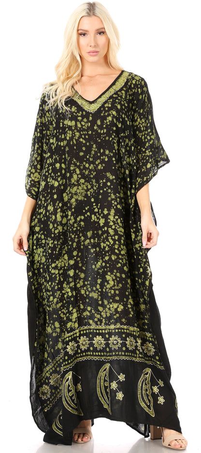 Sakkas Tacy Women's Boho Summer Maxi Dress for Casual or Lounge Wear