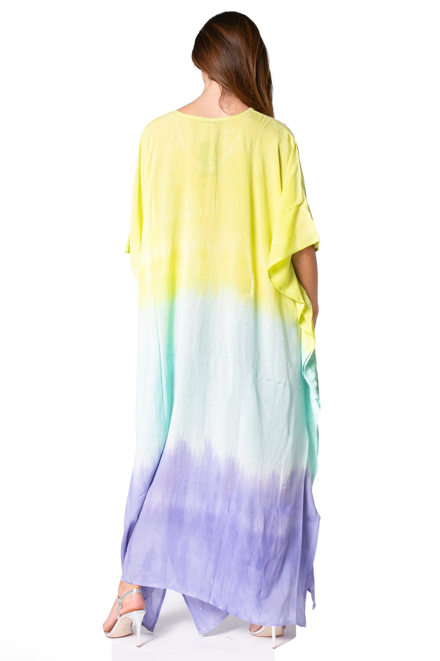 Sakkas Catia Women's Boho-Style Long Maxi Caftan for Lounging and Casual Wear