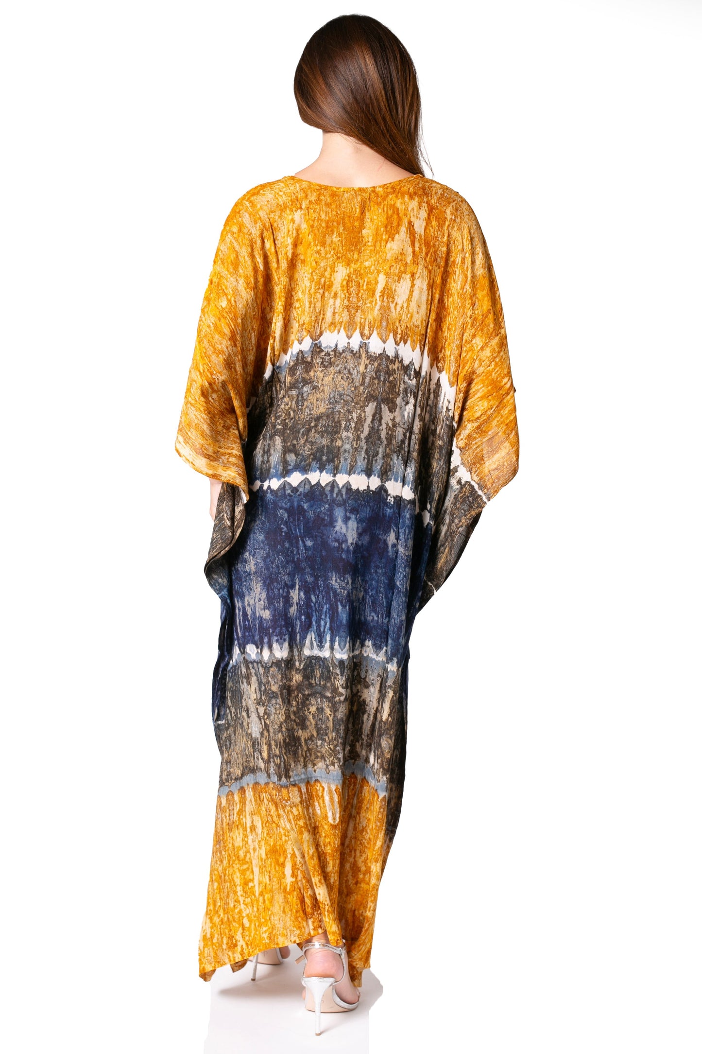 Sakkas Catia Women's Boho-Style Long Maxi Caftan for Lounging and Casual Wear